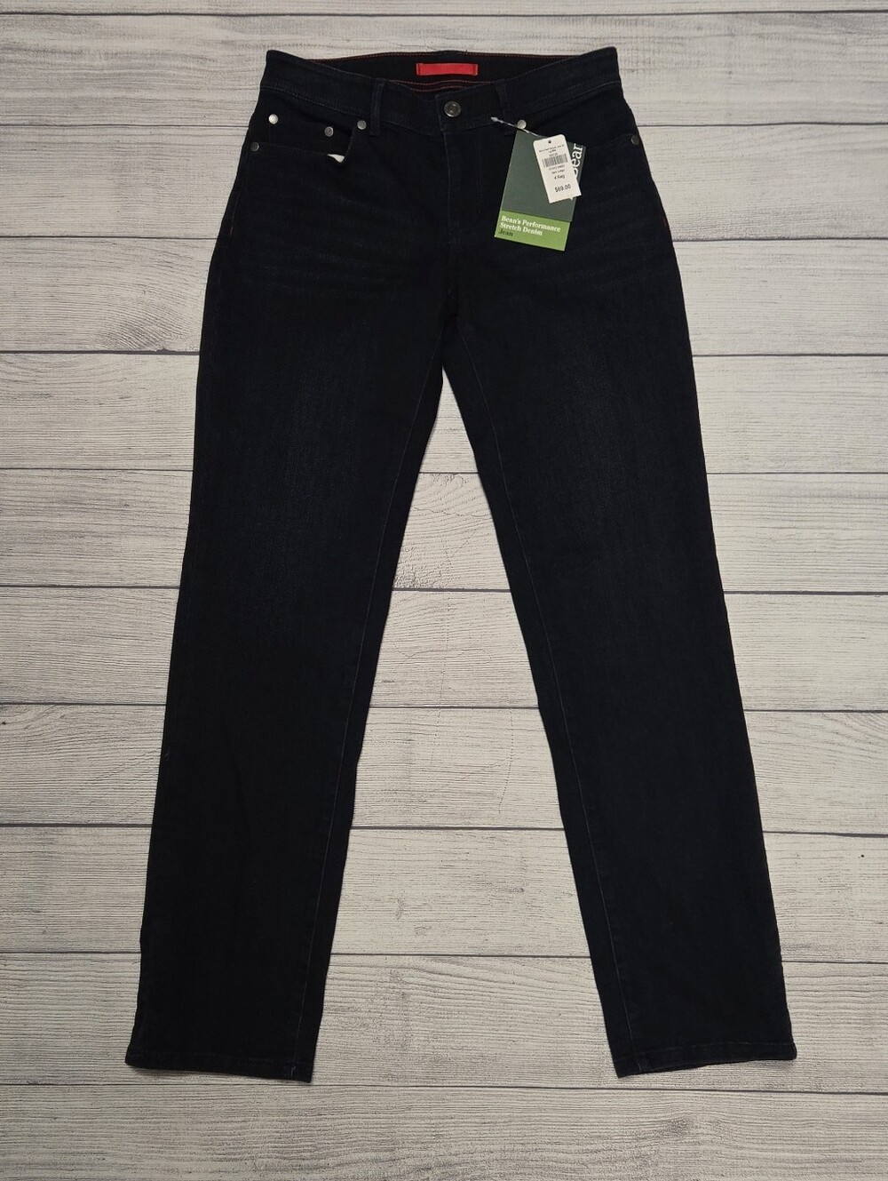 LL Bean Dark Indigo Straight Jeans